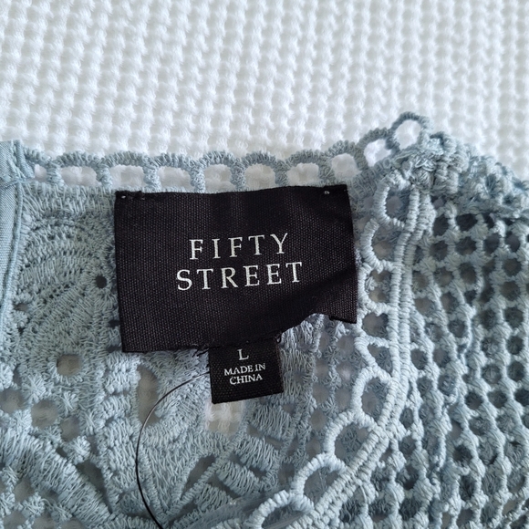 ✨️HP✨️ Fifty Street Powder Blue💙 Sleeveless Blouse - NWT - Picture 5 of 11